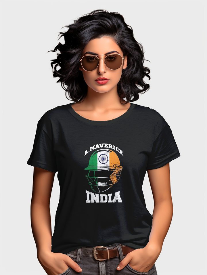 Cricket Crest Where Passion Meets Style Women's Tee