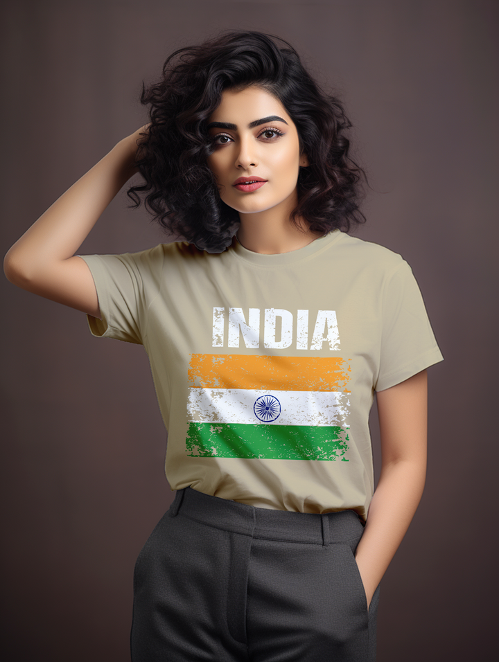 Women's India Football tee