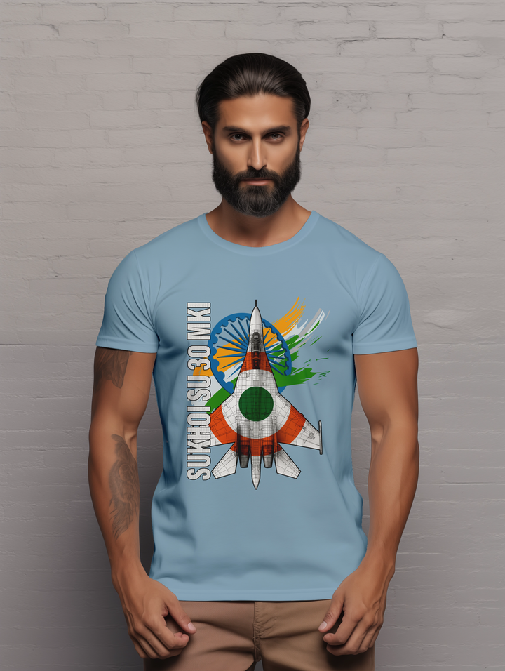 Mens  Sky Sentinels – The Power of Su-30MKI tee