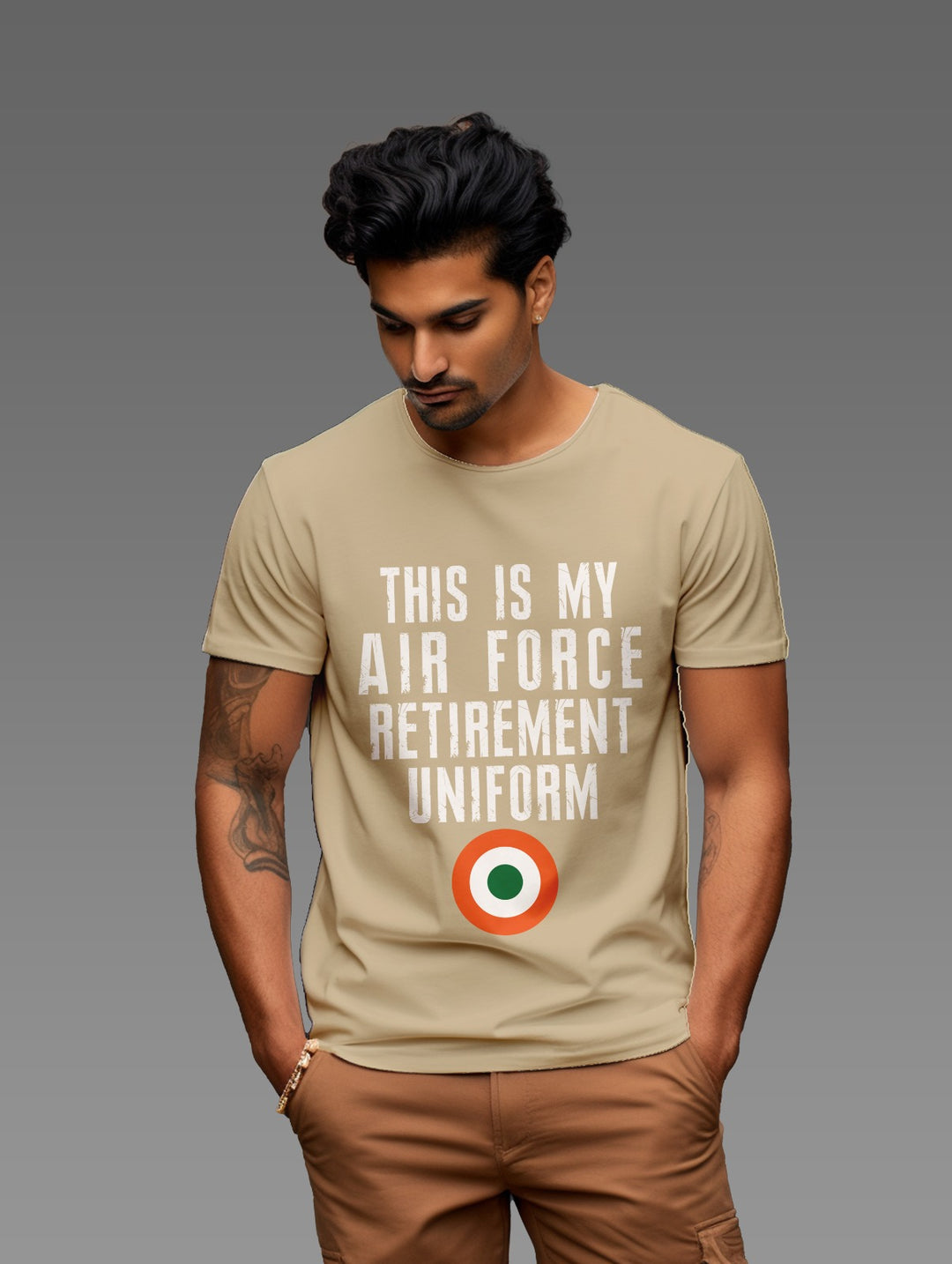 Men's This is my airforce retirement uniform tee