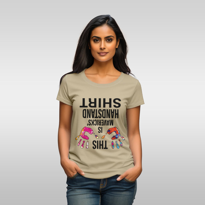 women's This is Mavericks Handstand T-shirt