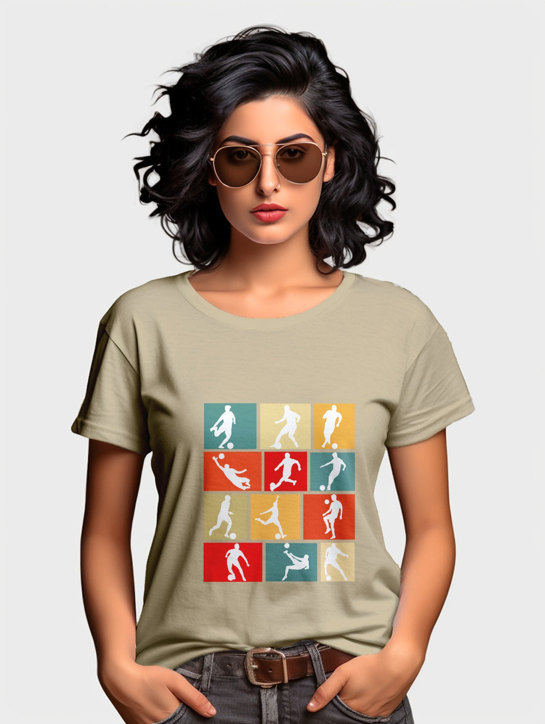 Women's Football collage tee