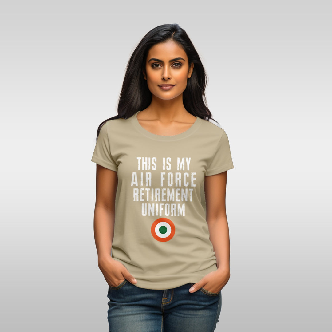 Women's This is my airforce retirement uniform tee