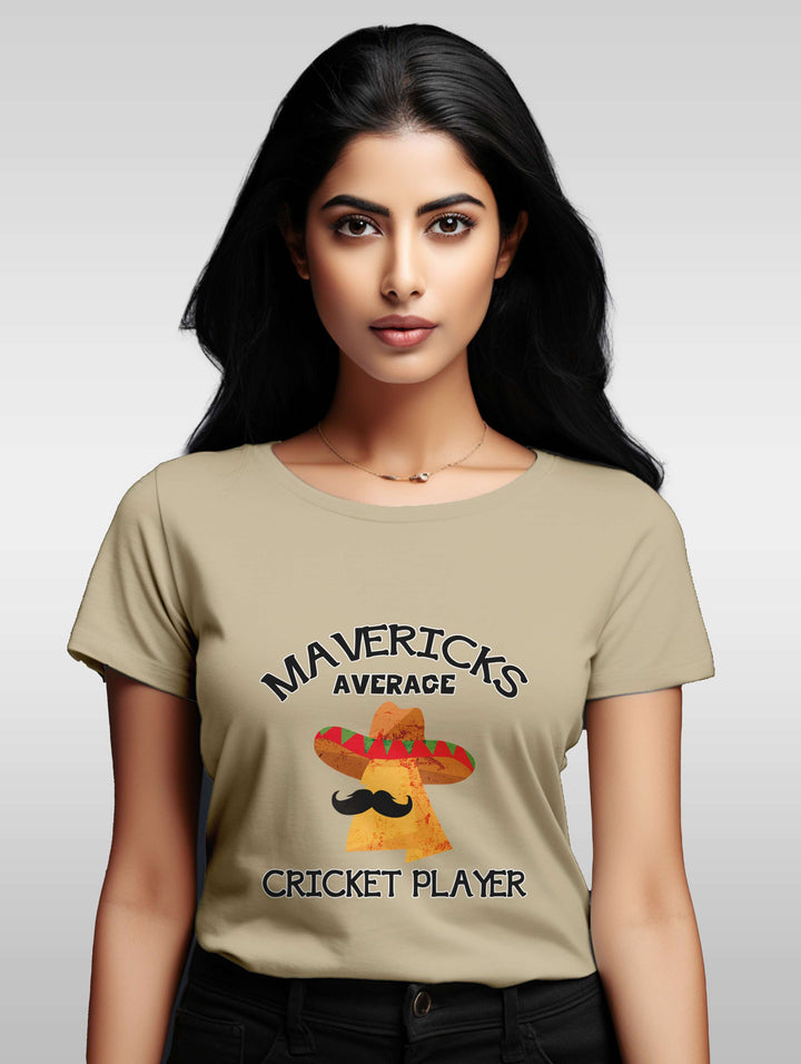 Women's Mavericks average cricket player tee