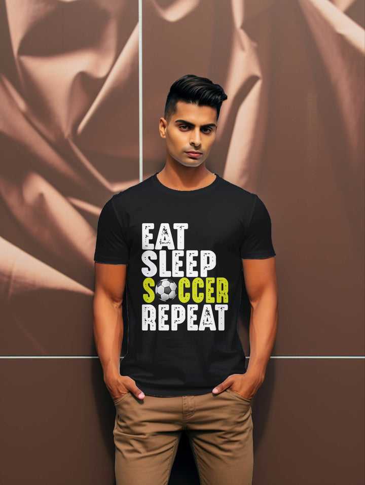 Men's Eat Sleep Soccer Repeat