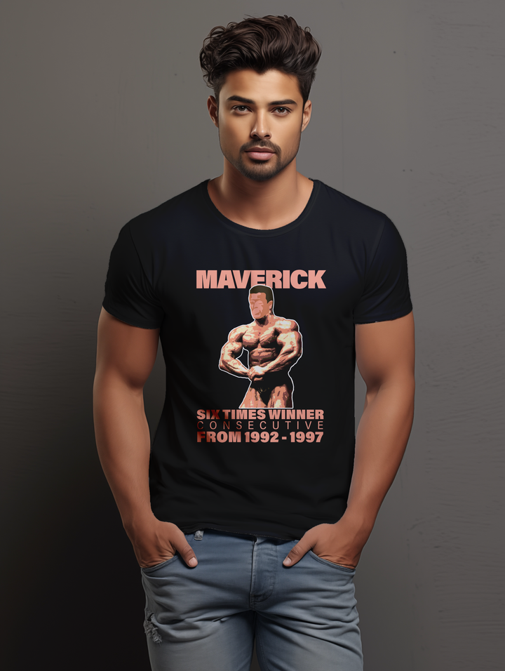 Mens Maverick Six Times Winner tee