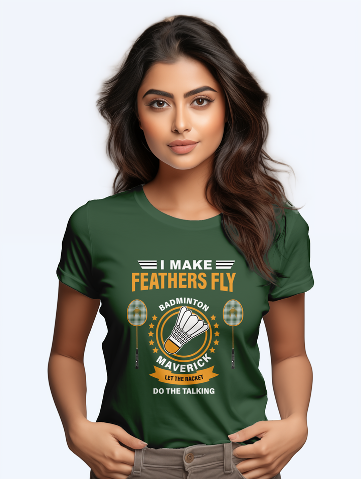 Women's I Make Feathers Fly tee