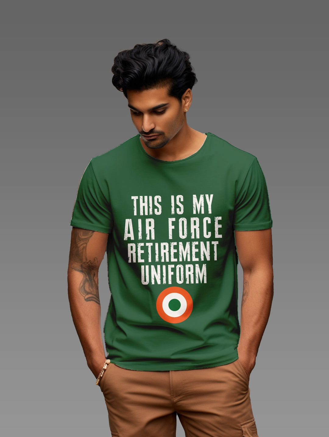 Men's This is my airforce retirement uniform tee