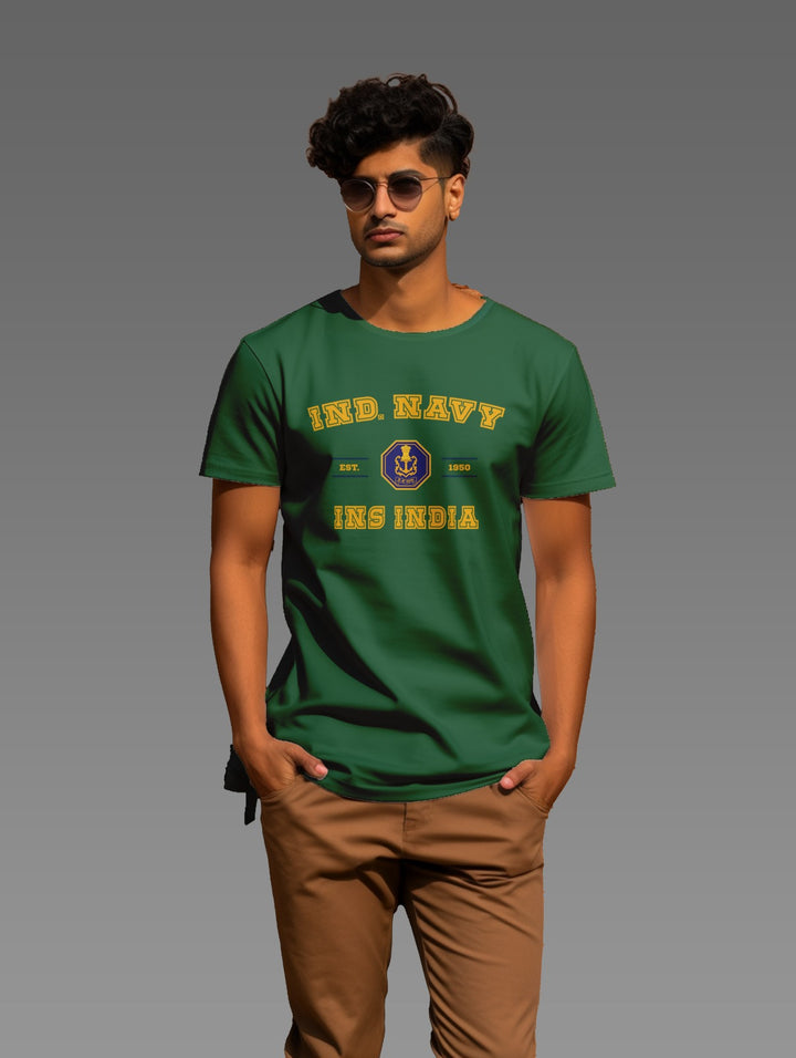 Men's  Ind. Navy INS India tee