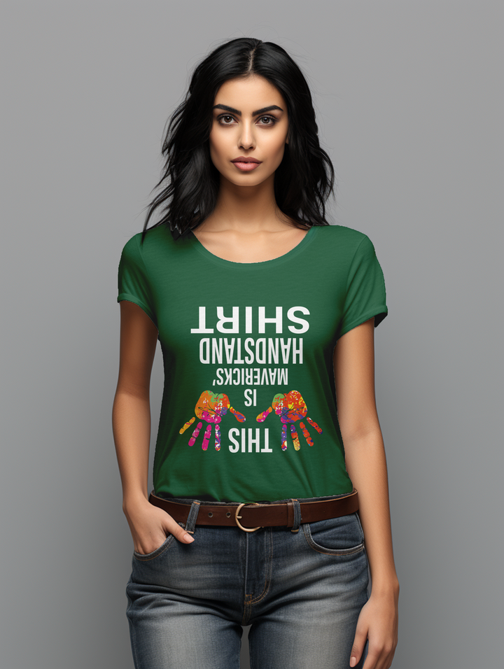 women's This is Mavericks Handstand T-shirt