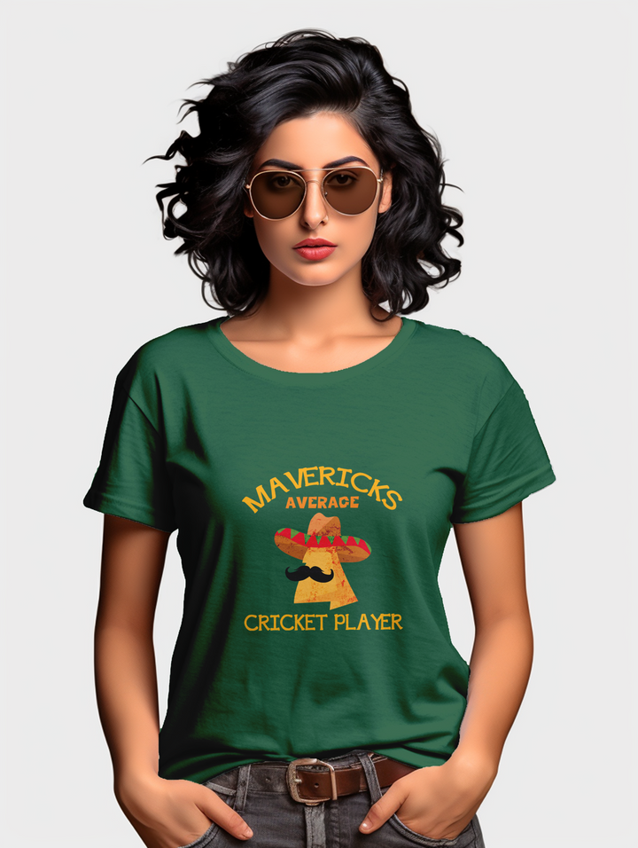 Women's Mavericks average cricket player tee