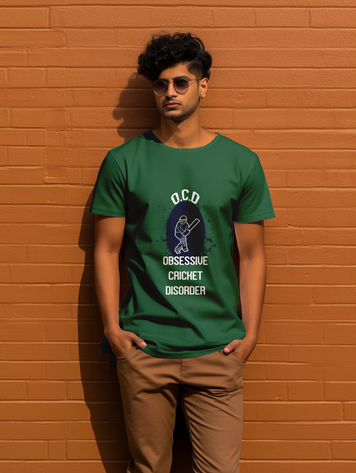 Men's Obsessive Cricket Disorder tee
