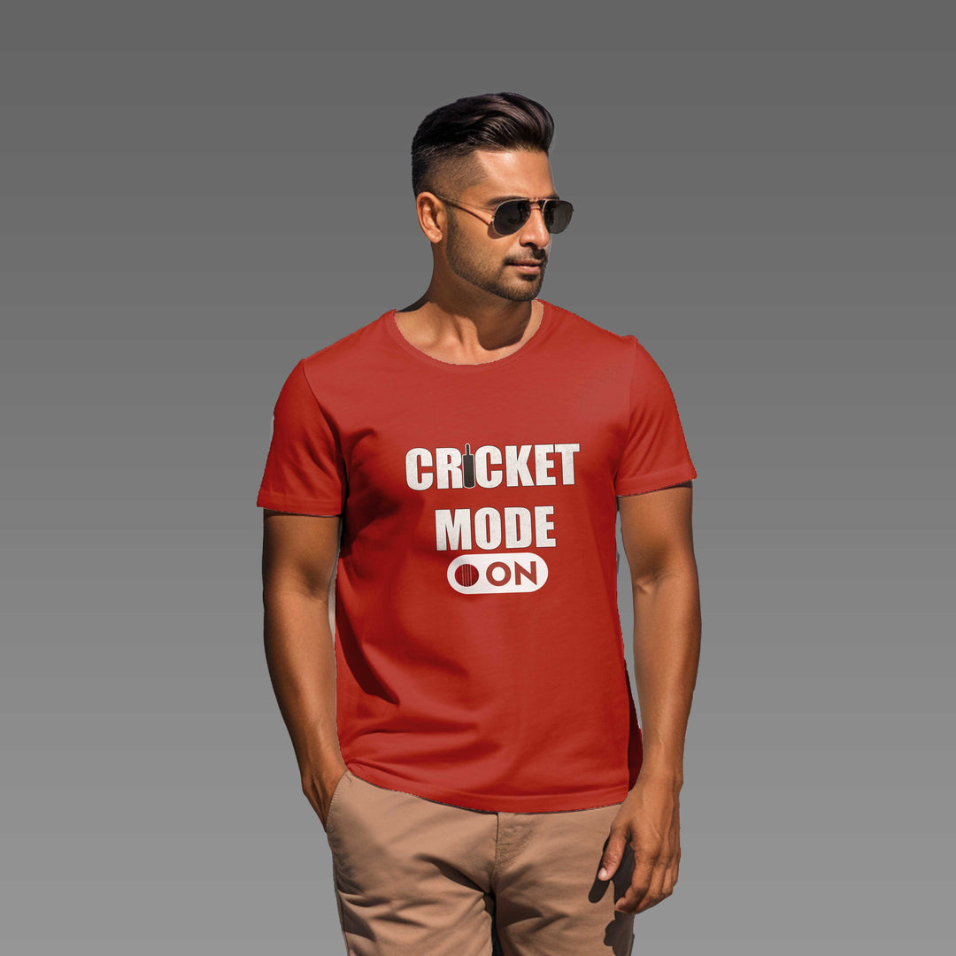 Men's Cricket Mode On tee