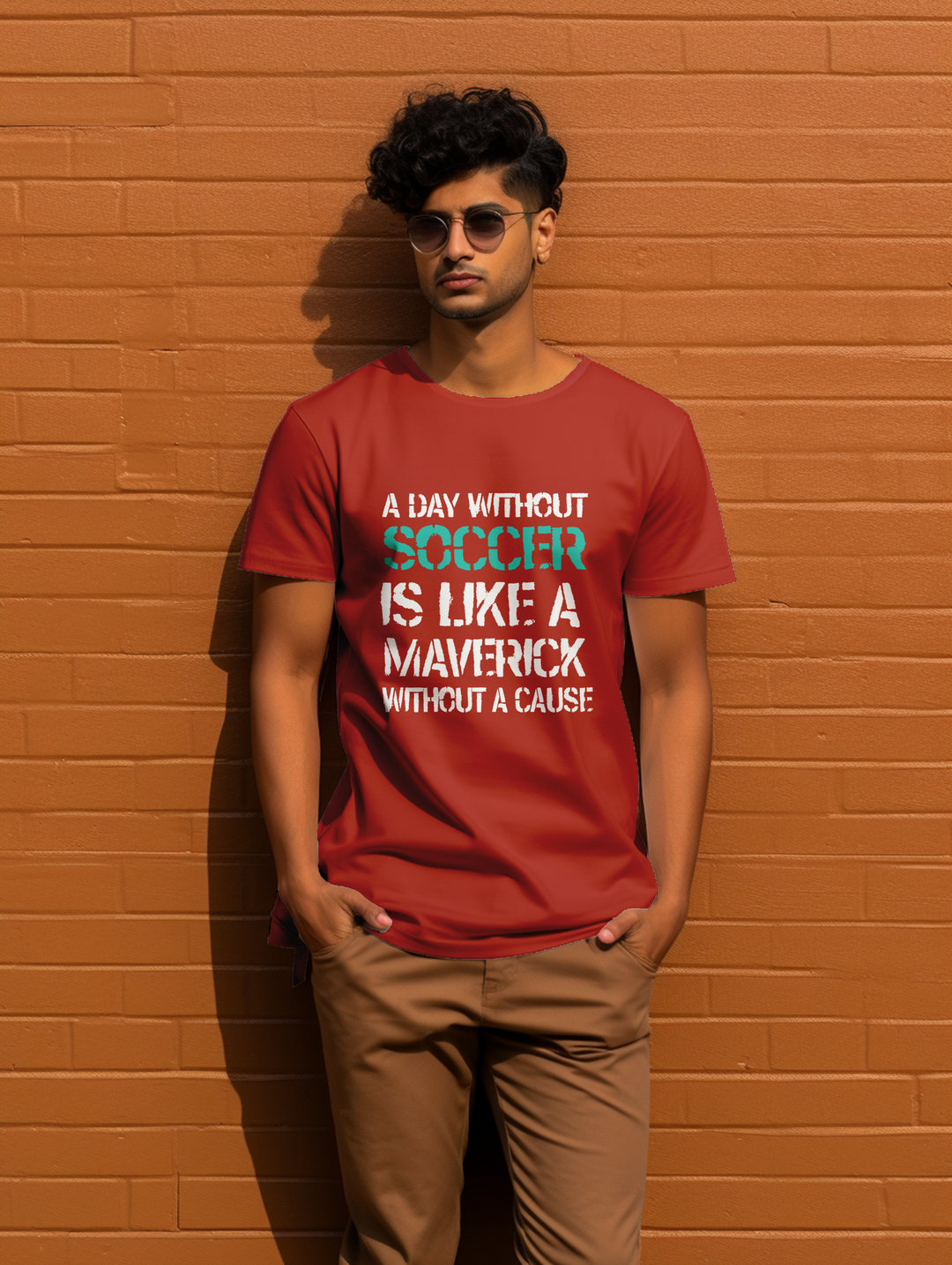 Men's A day without Soccer tee