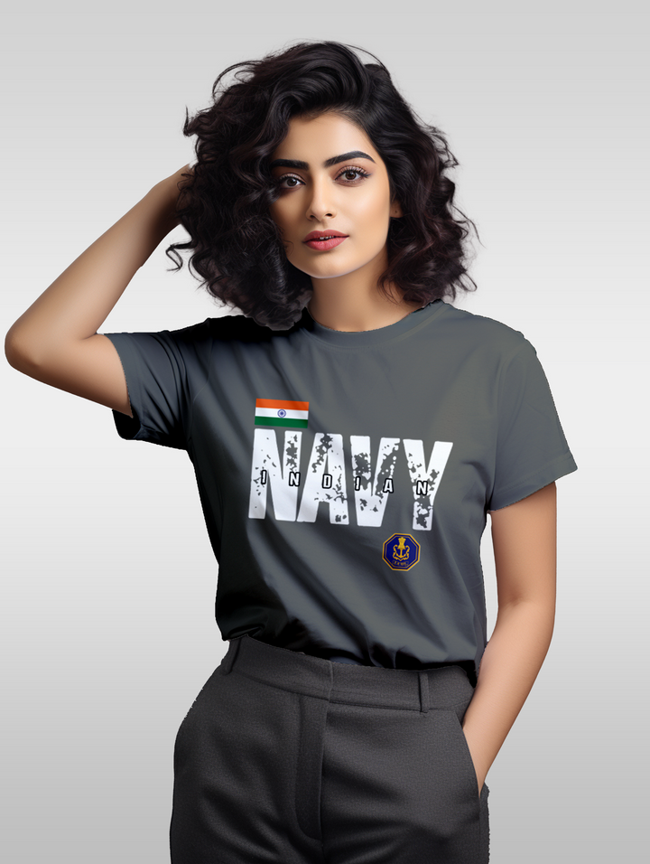 Women's Indian navy tee