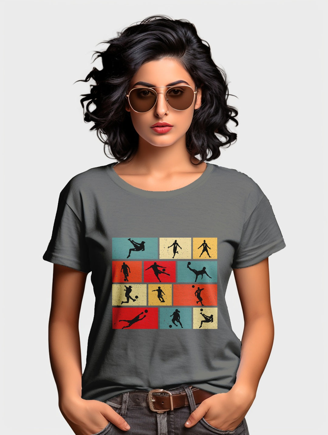 Women's Football collage tee