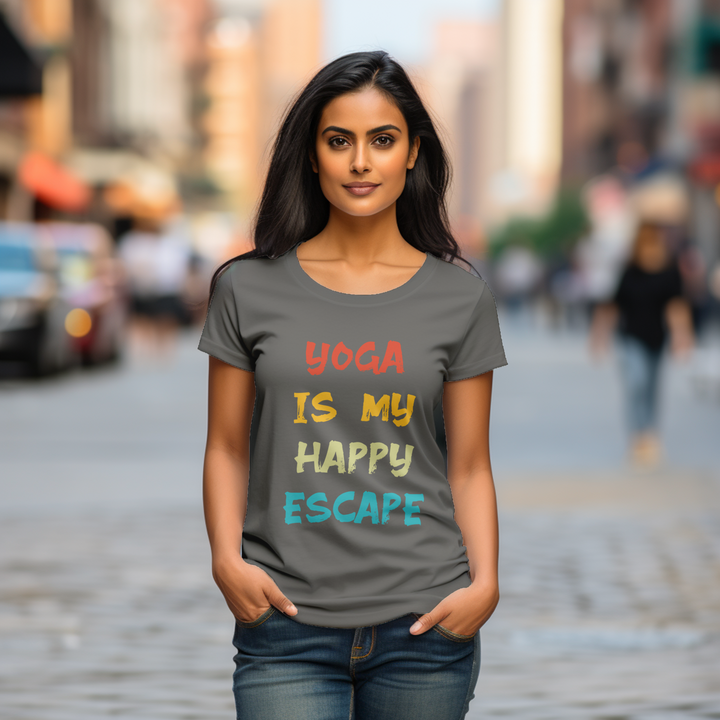 Women's Yoga is my happy escape tee