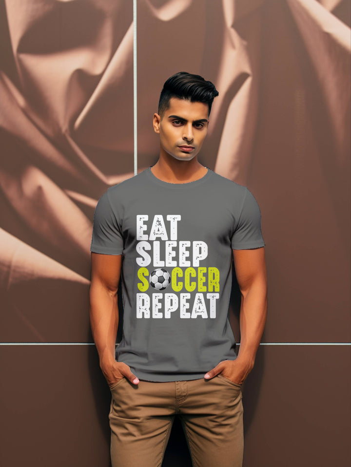 Men's Eat Sleep Soccer Repeat