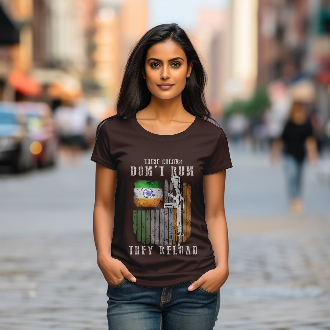 Women's These colors don't run They reload tee