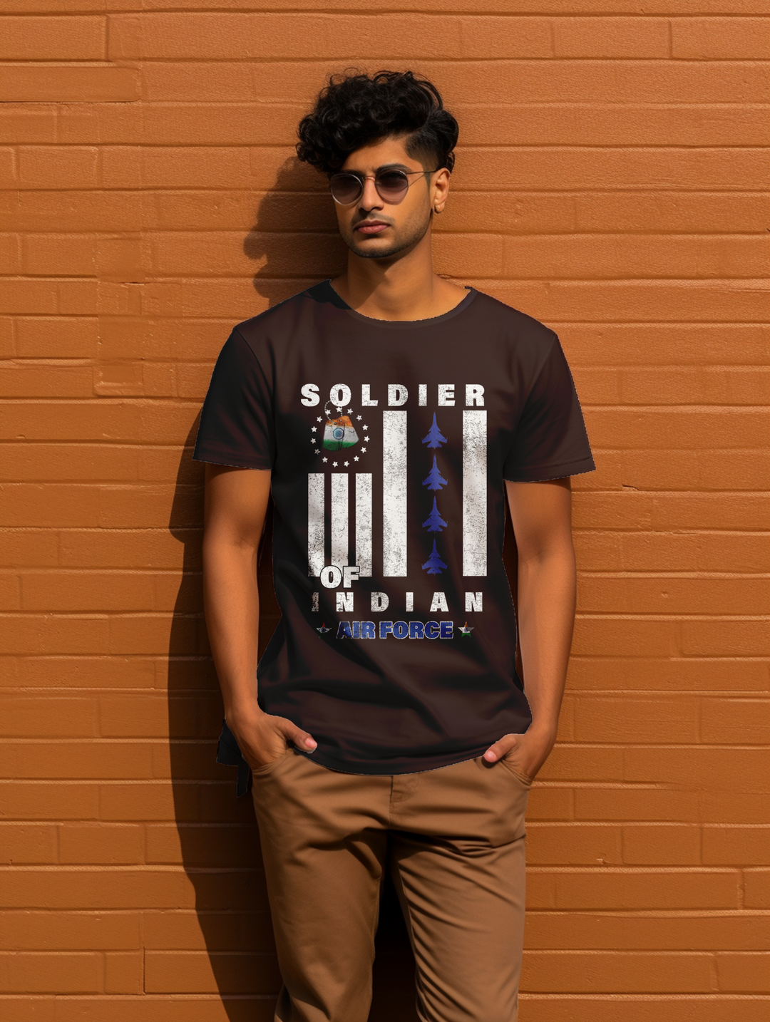 Mens Soldier of Indian Airforce tee