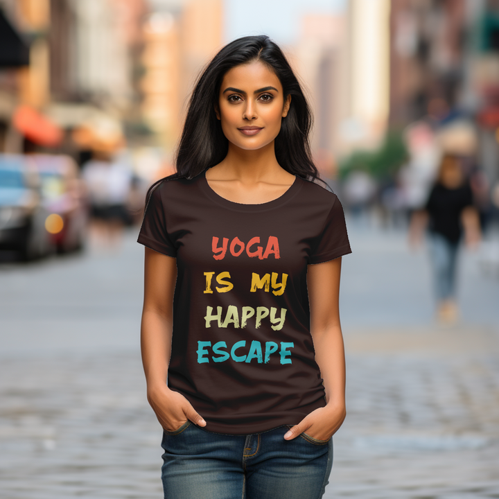 Women's Yoga is my happy escape tee