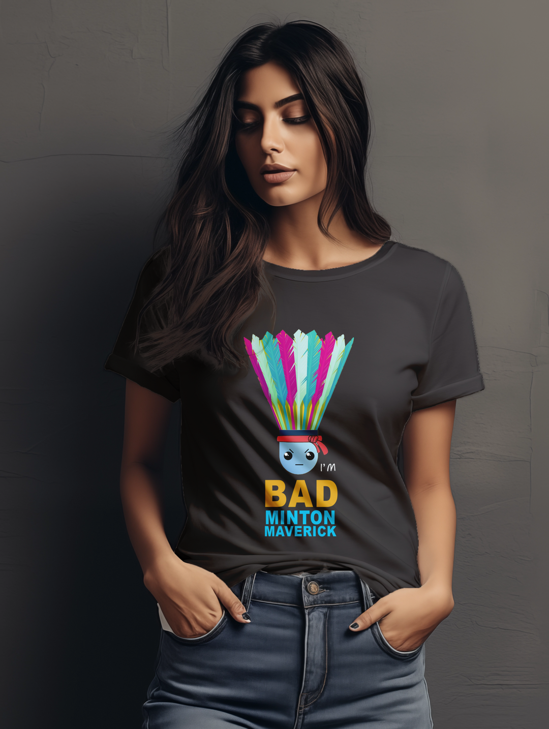 Women's I'm Badminton Maverick tee