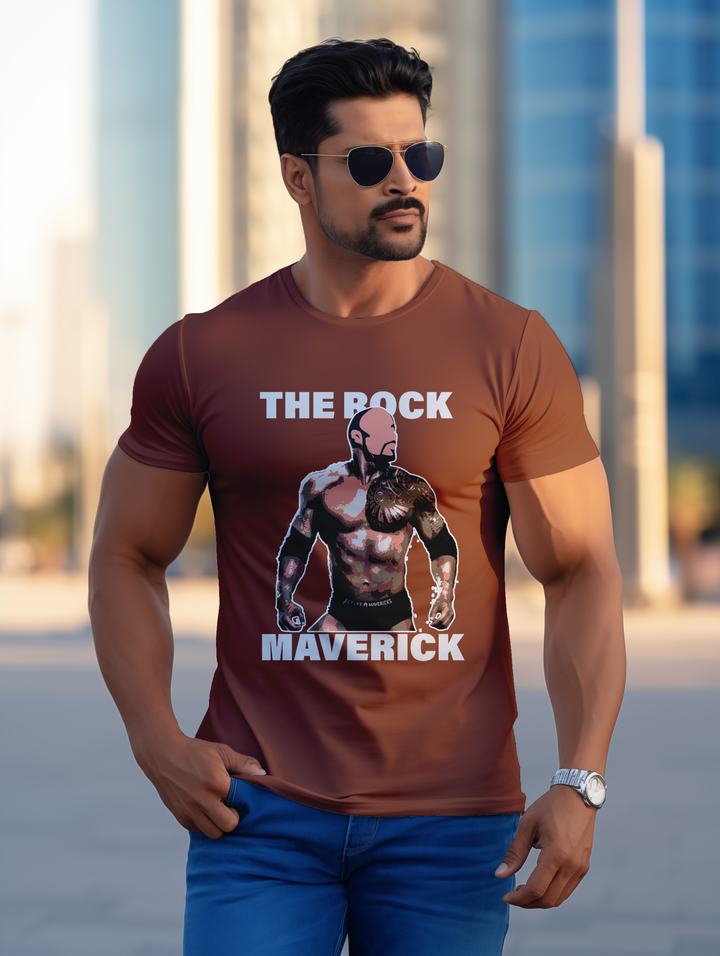 Mens The Rock Maverick tee