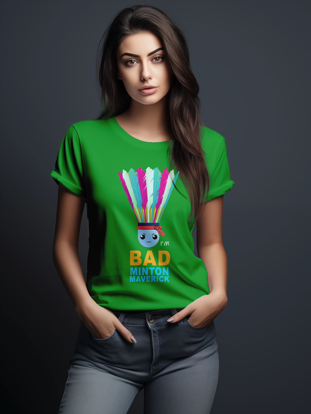 Women's I'm Badminton Maverick tee