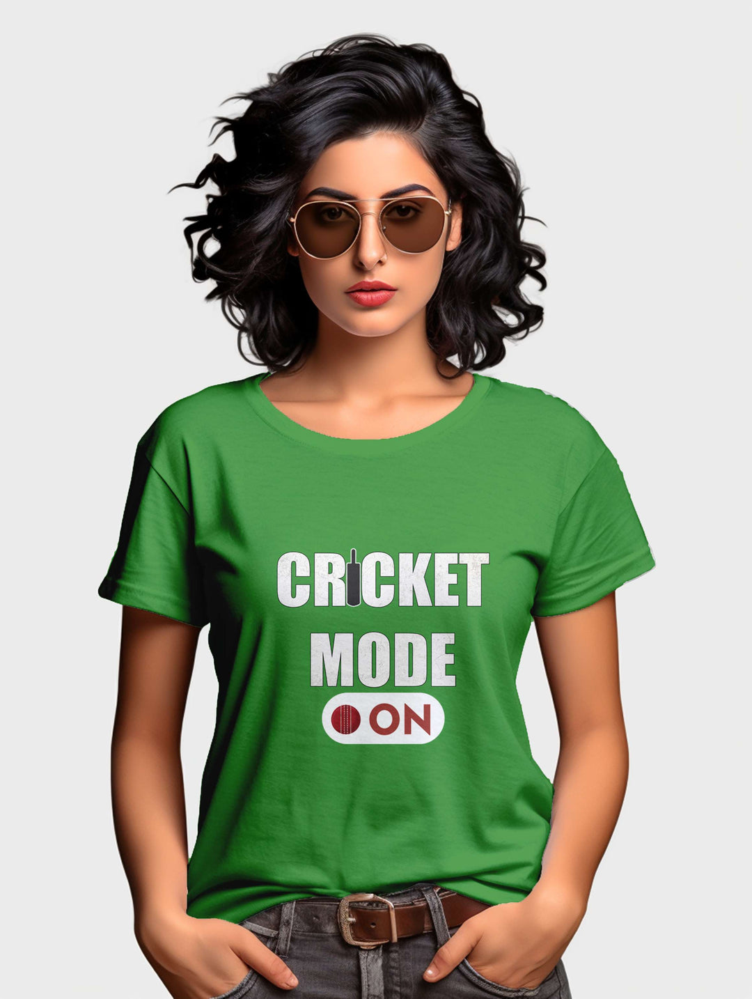 Women's Cricket Mode On tee