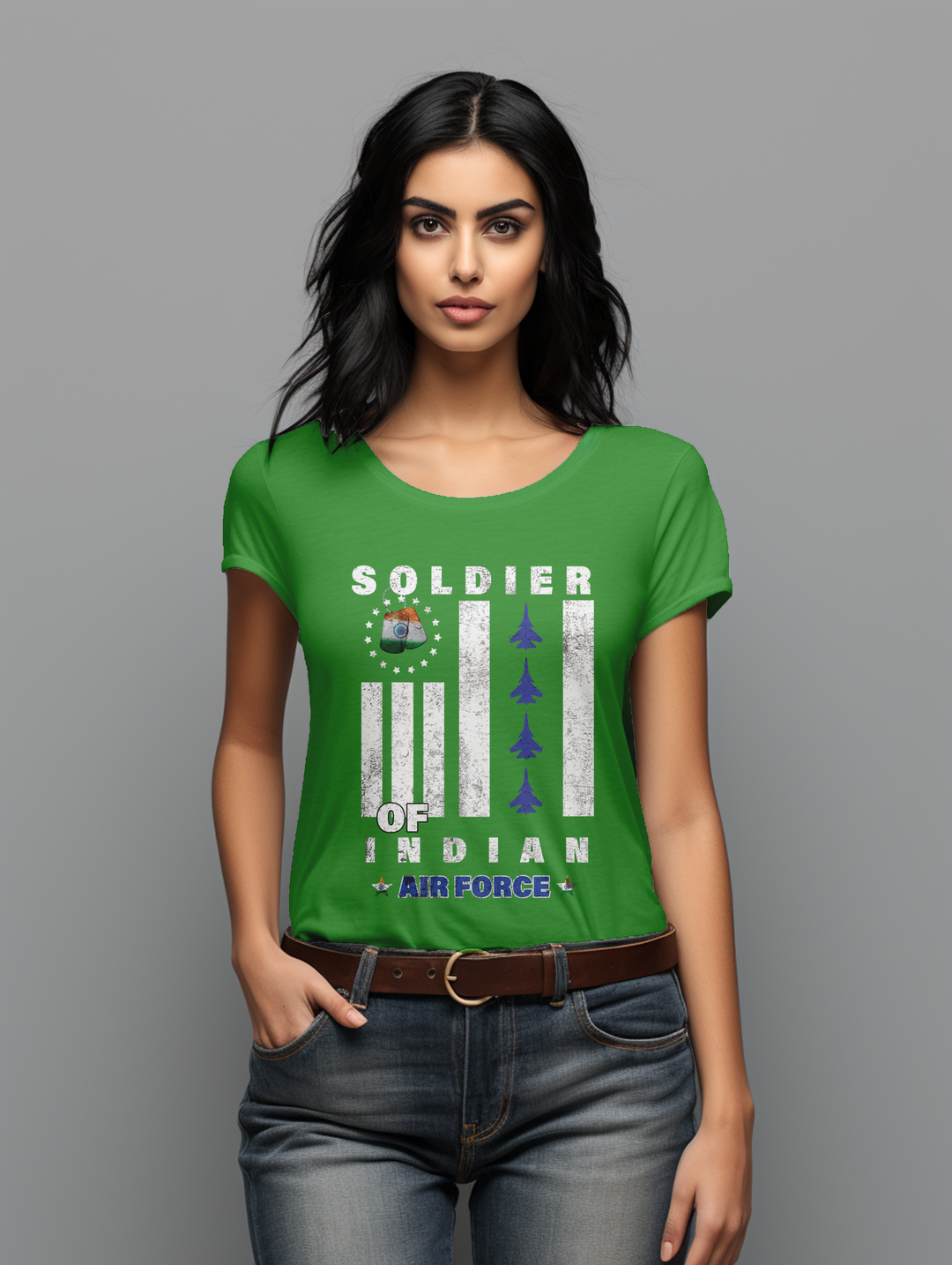 Womens Soldier of Indian Airforce tee