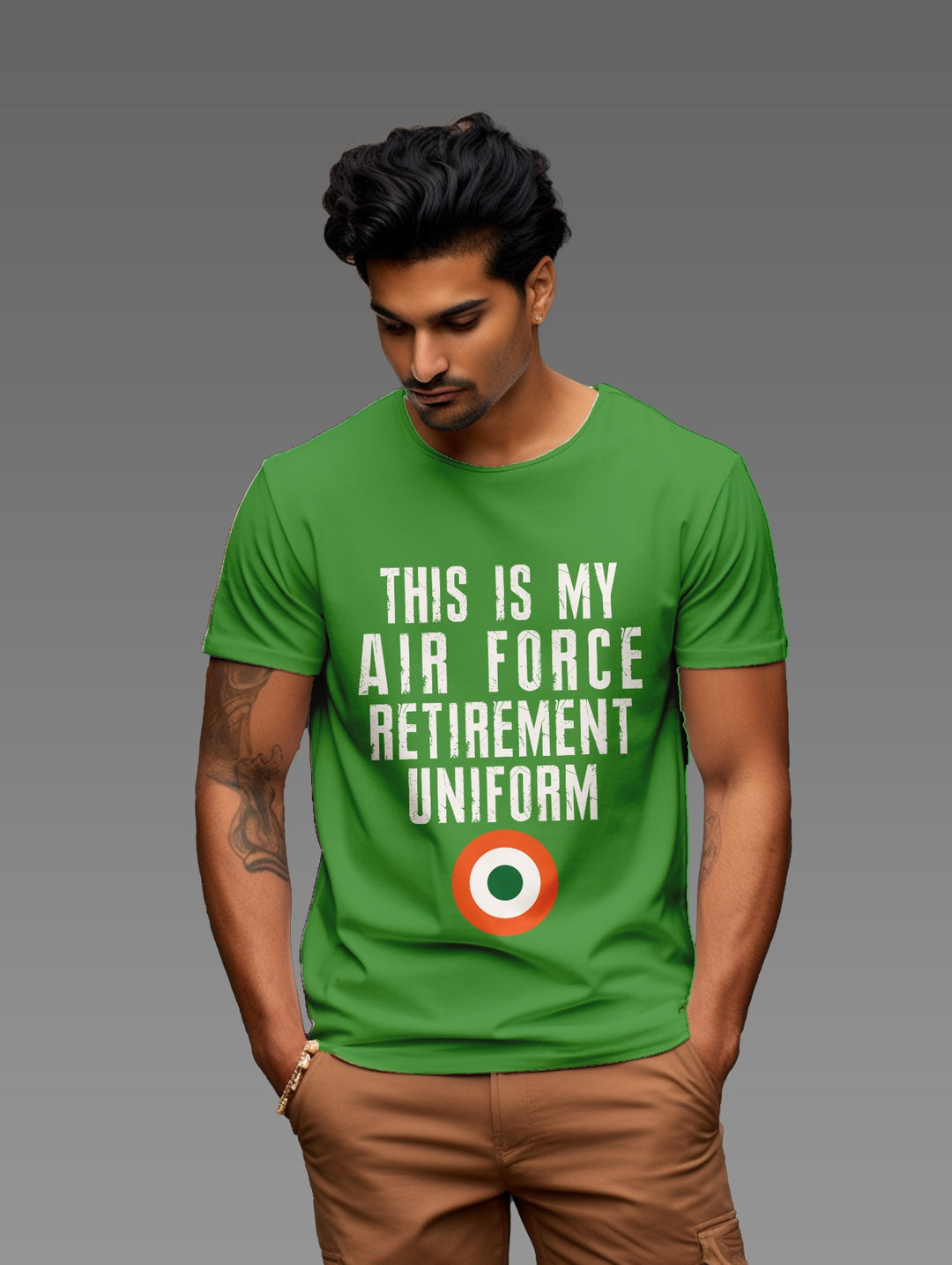 Men's This is my airforce retirement uniform tee