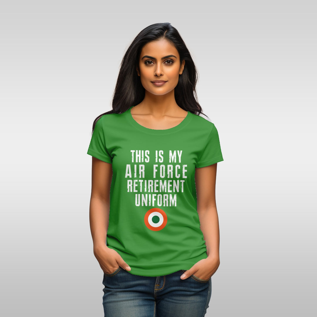 Women's This is my airforce retirement uniform tee