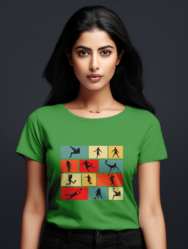 Women's Football collage tee