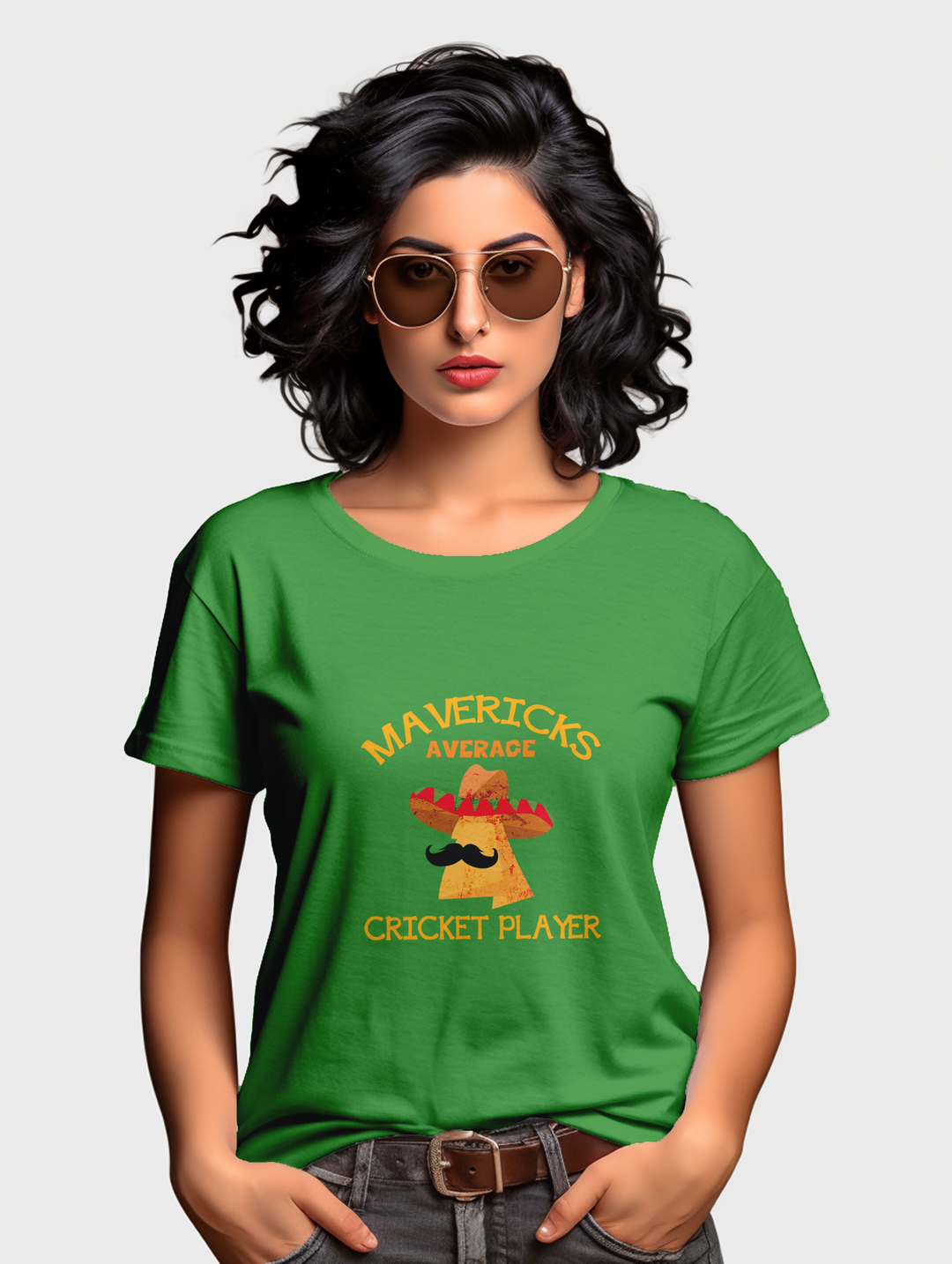 Women's Mavericks average cricket player tee