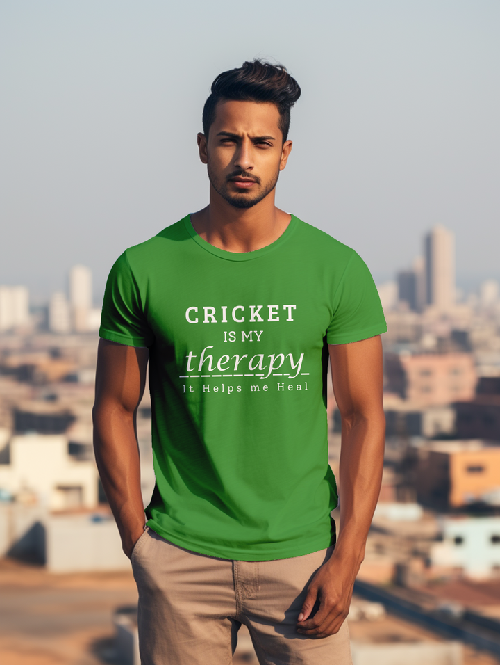 Men's Cricket is my Theraphy tee