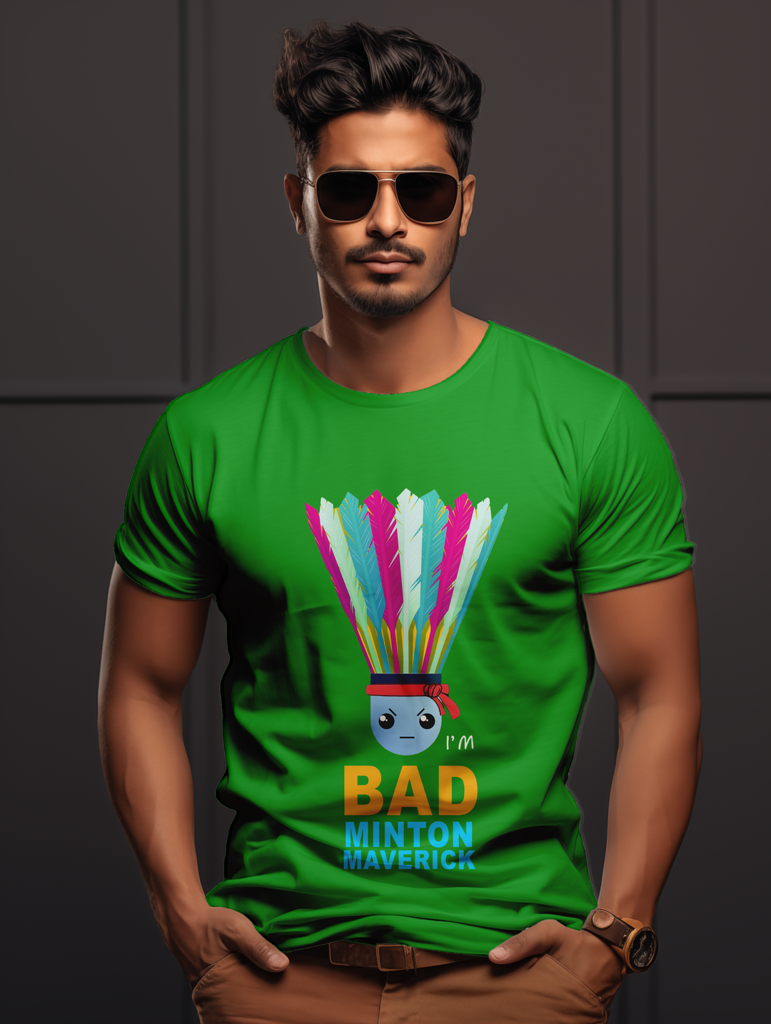 Men's I'm Badminton Maverick tee