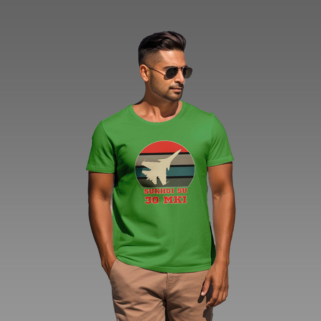 Mens Sukhoi Su 30 MKI fighter jet tee