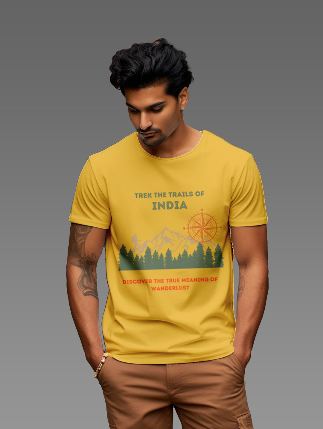 Men's Trek the trails of India tee