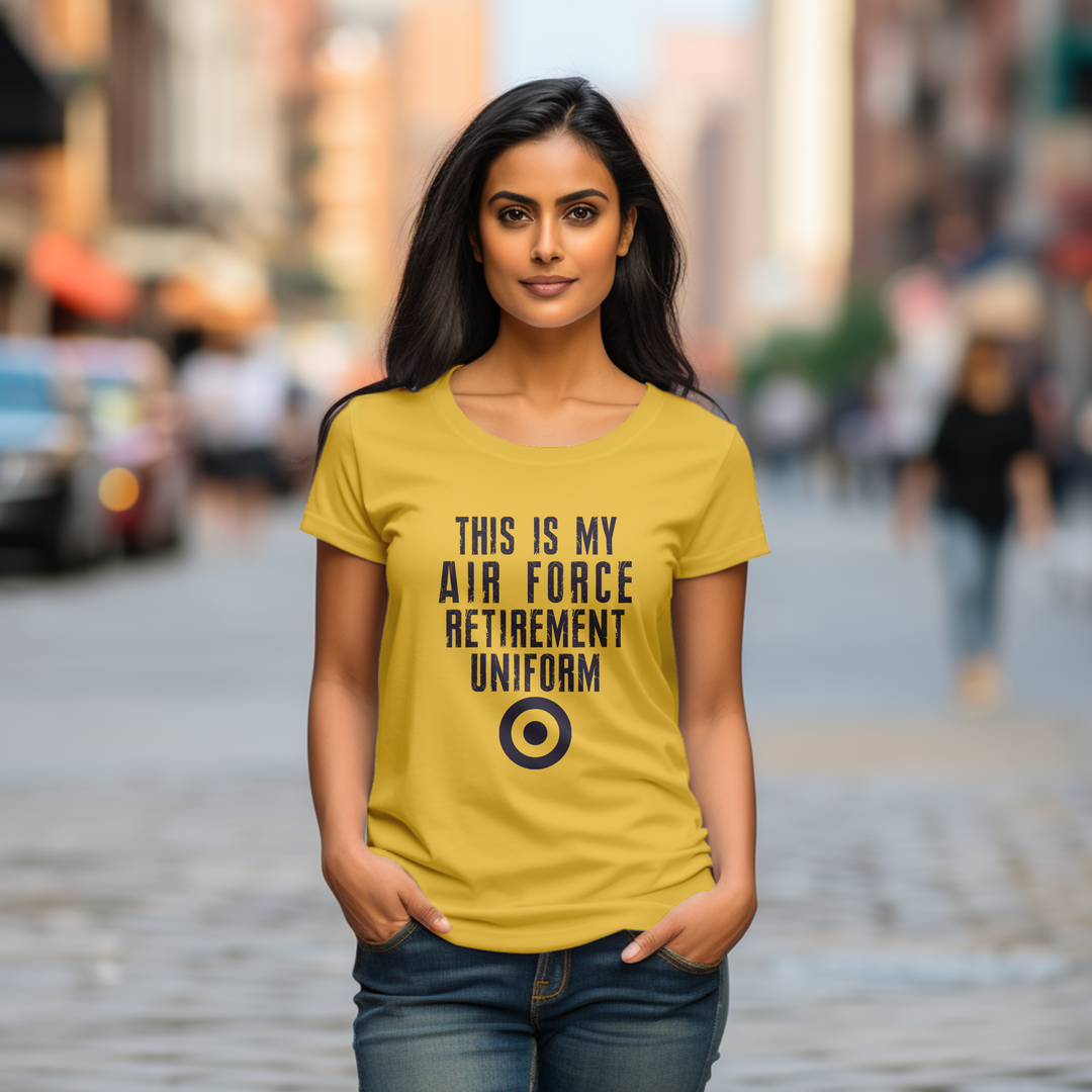 Women's This is my airforce retirement uniform tee