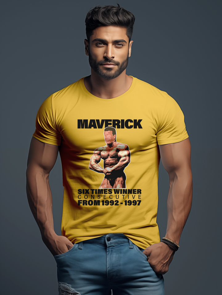 Mens Maverick Six Times Winner tee