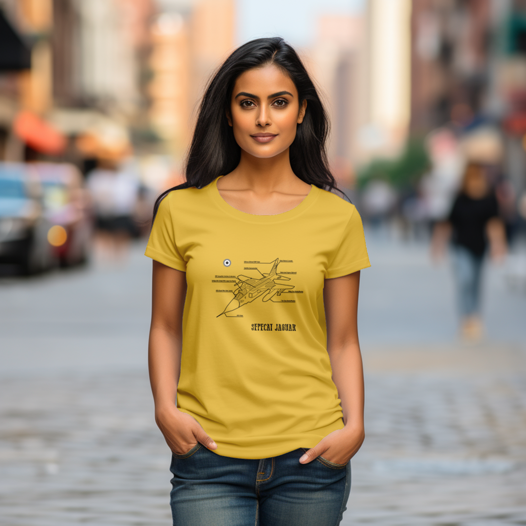 Women's Elegance in Flight with the SEPECAT Jaguar Tee