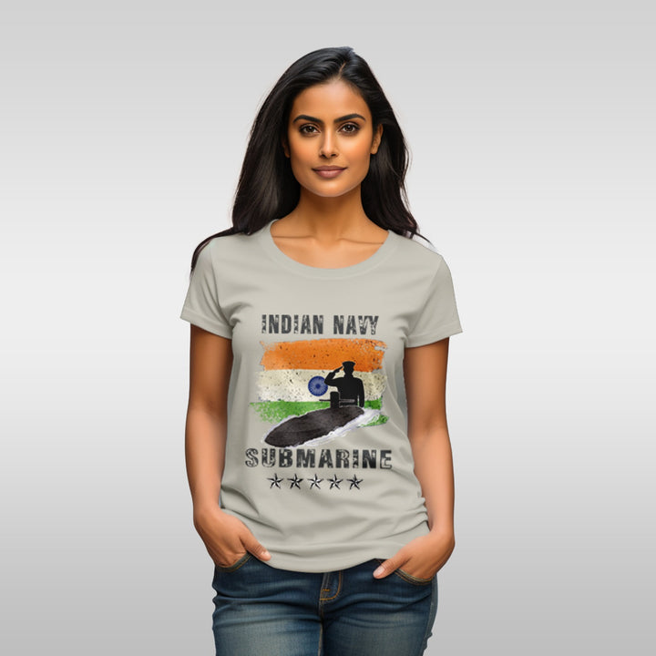 Women's Indian Navy Submarine tee