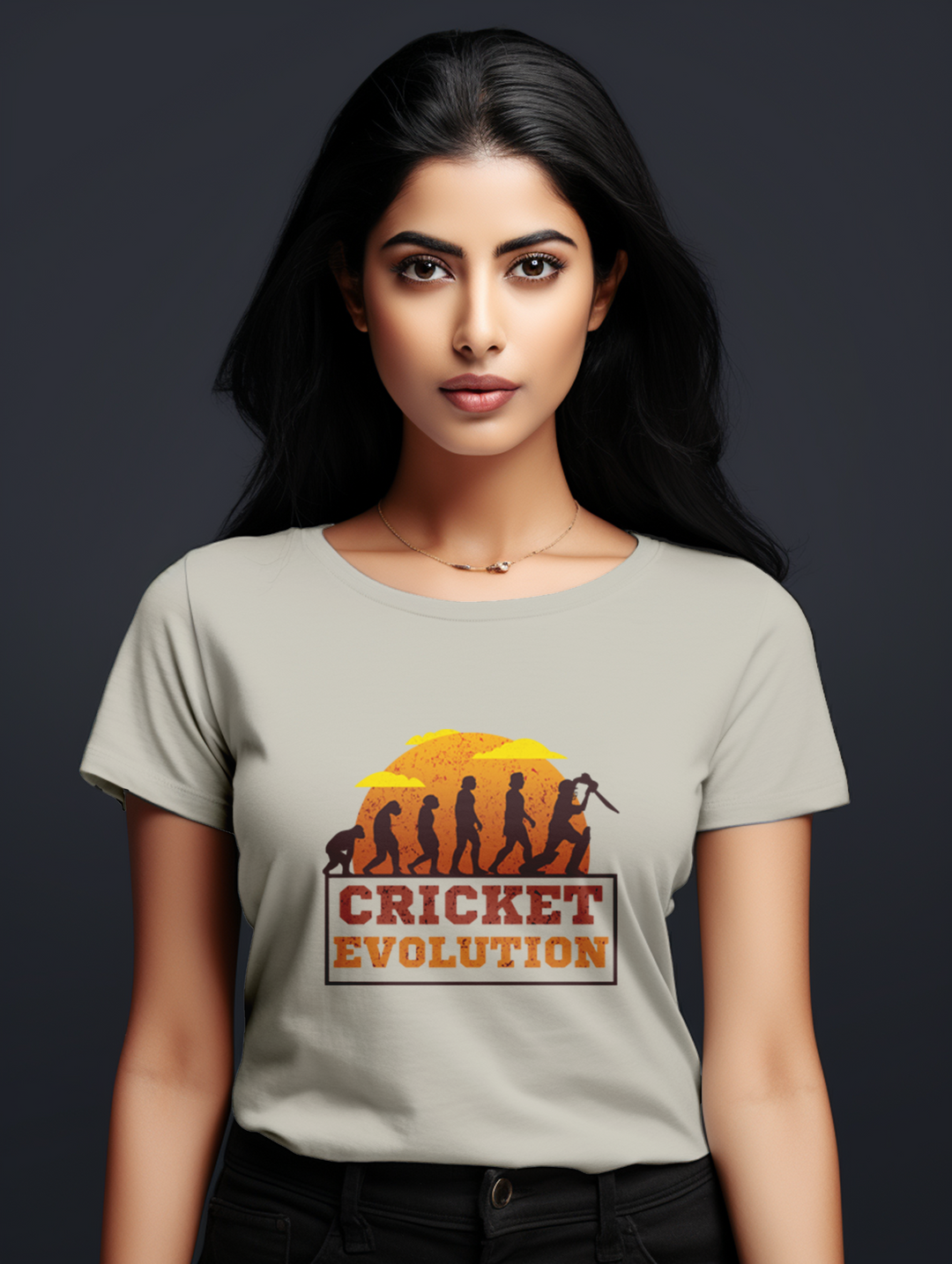 Women's Cricket Evolution tee