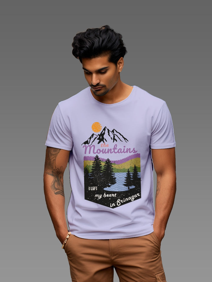 Men's Left my heart in Srinagar tee