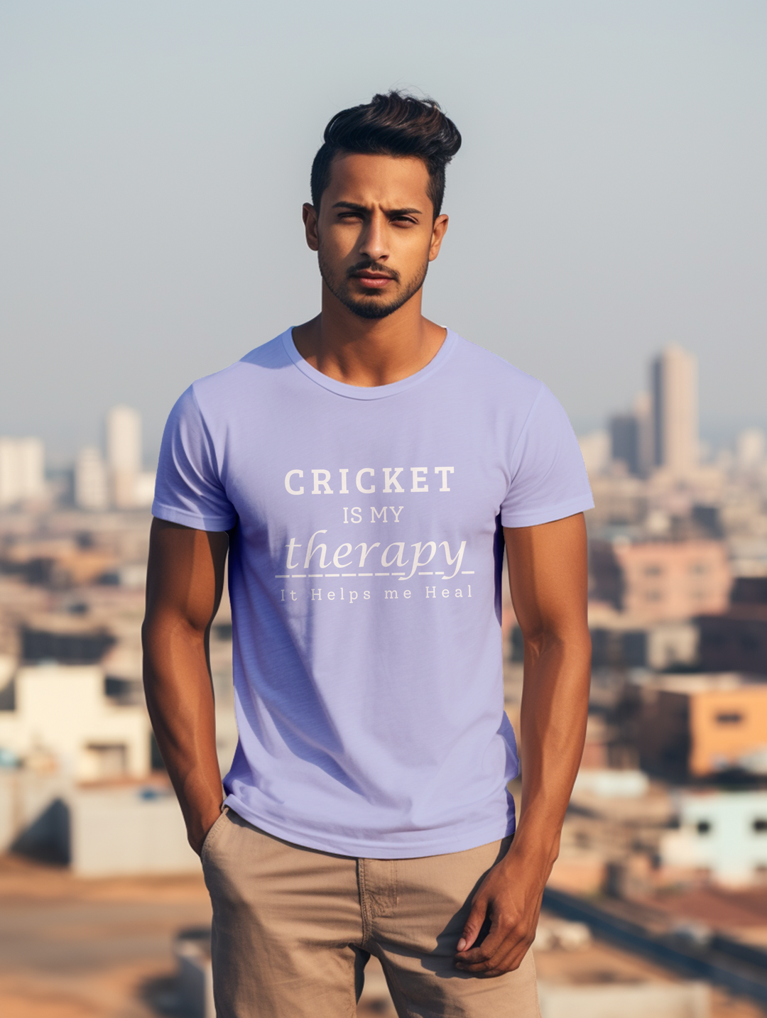 Men's Cricket is my Theraphy tee