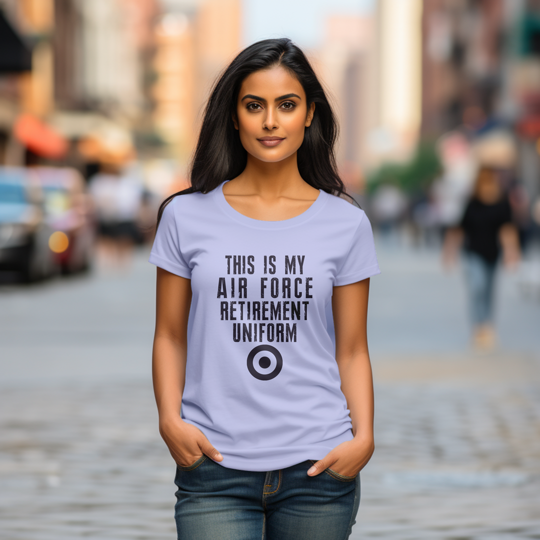 Women's This is my airforce retirement uniform tee