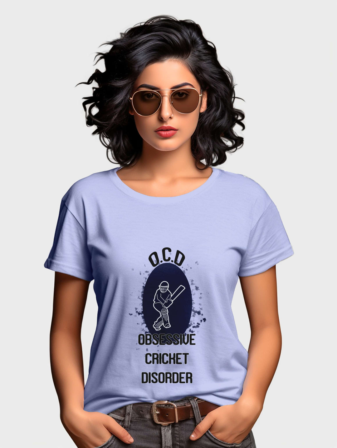 Women's Obsessive Cricket Disorder tee