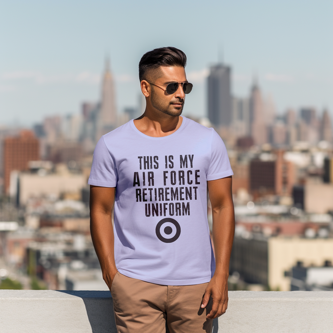 Men's This is my airforce retirement uniform tee