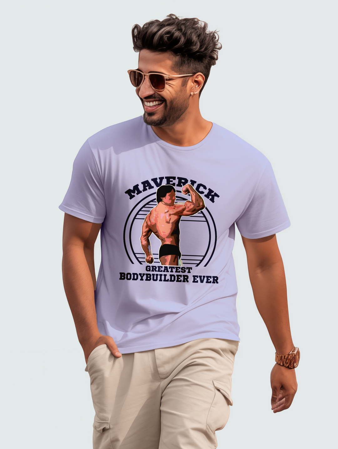 Mens Maverick Greatest Bodybuilder ever tee