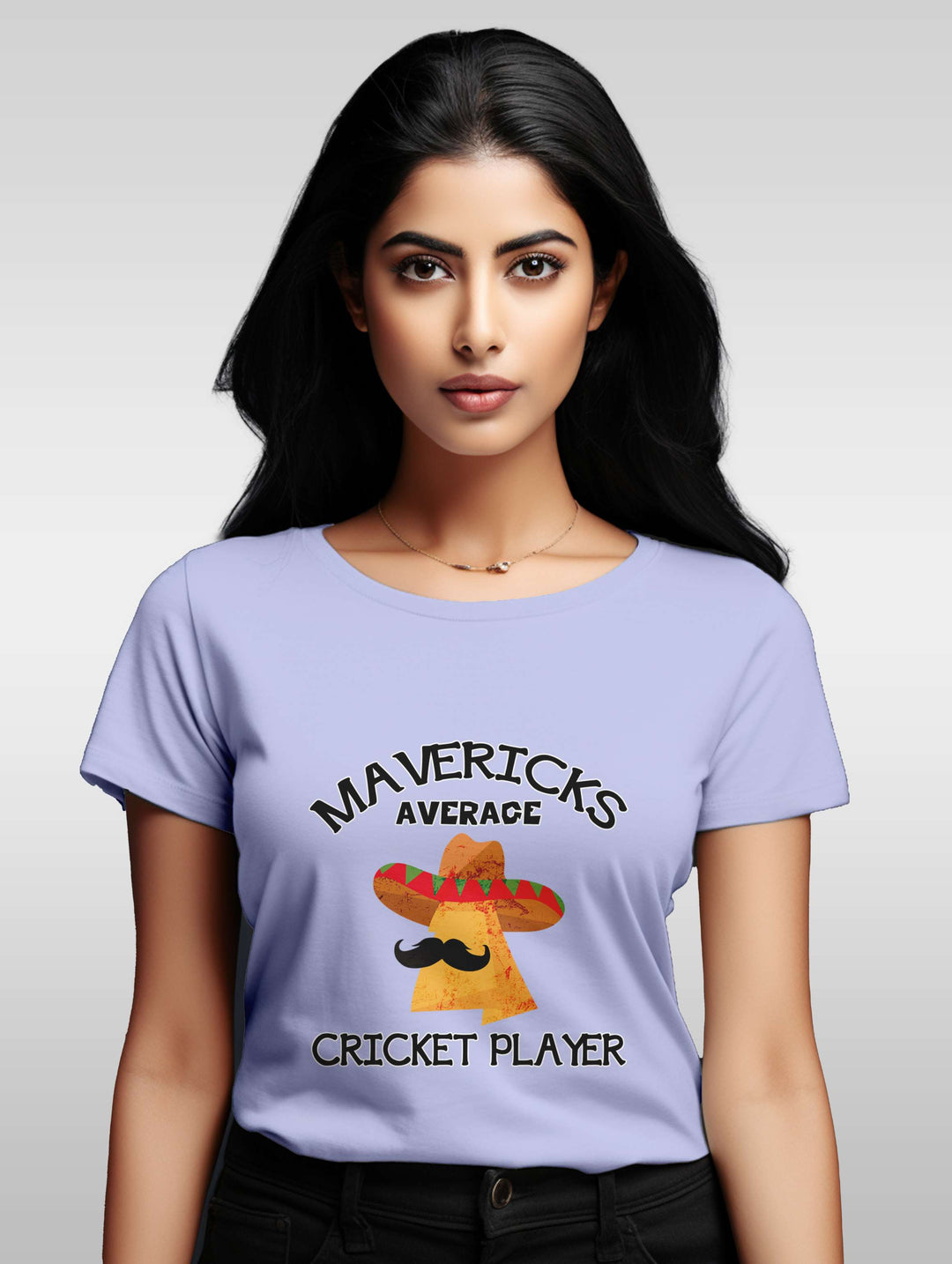 Women's Mavericks average cricket player tee